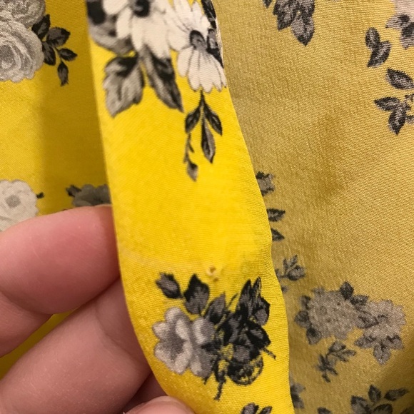 Rag & Bone Victor Silk Floral Top yellow XXS - Picture 11 of 11